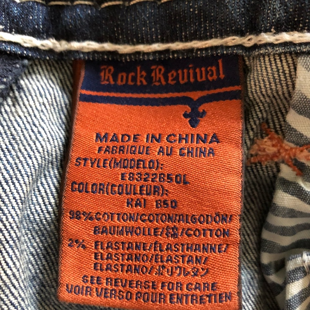 Rock revival jeans boot cut size 30